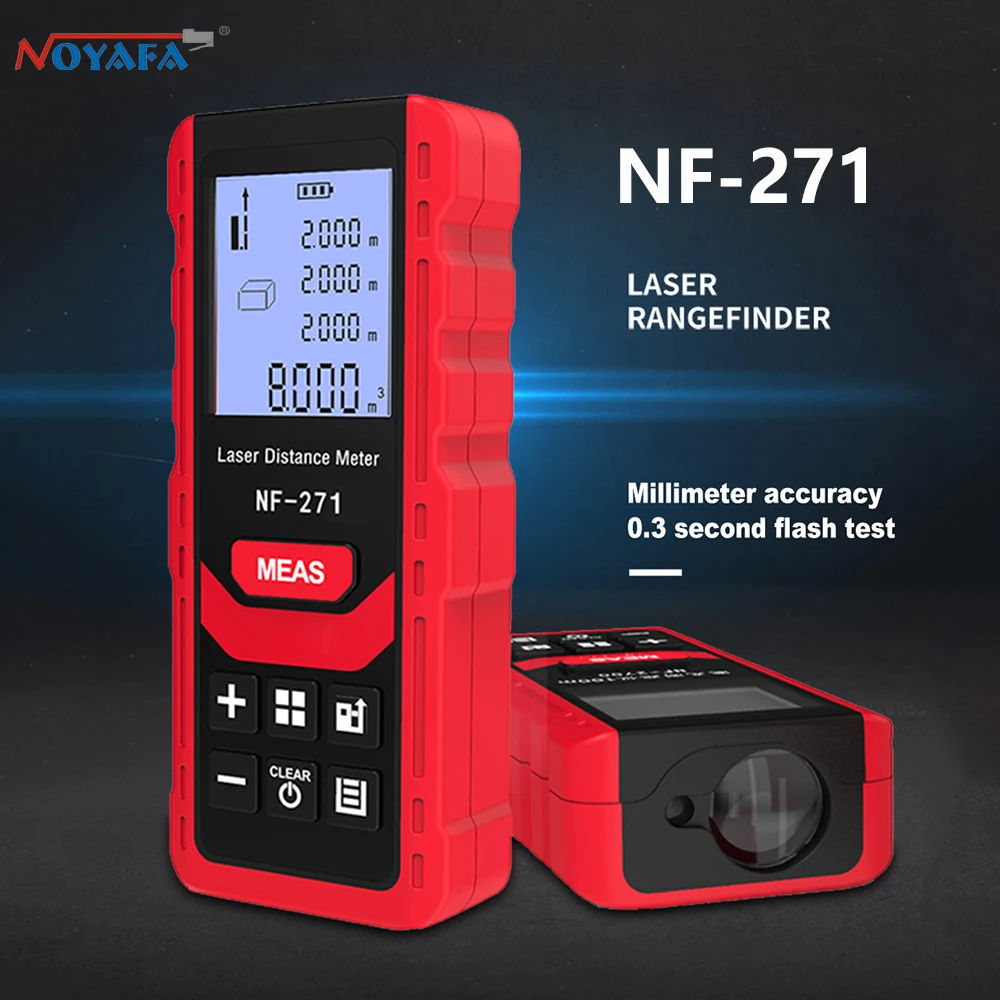 Laser Distance Meter 100M - Noyafa NF-271 Laser Distance Meter Digital