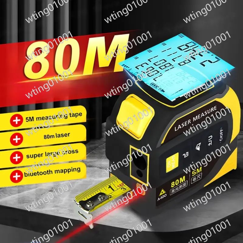 Laser Measure 40M Bluetooth - 5 in 1 Laser Rangefinder with