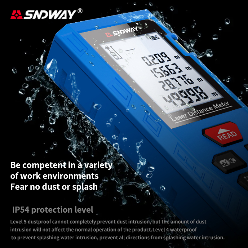 Laser Measure Area Volume Calculator - SNDWAY H-DS50 50m Digital Laser Rangefinder