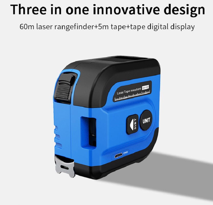 Digital Tape Measure 5M Laser - Noyafa Laser Distance Meter 60M NF-2260