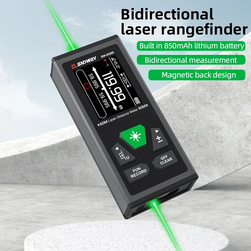 Laser Distance Meter 100M - SW-DR/DG Series 2 Way Laser Measure