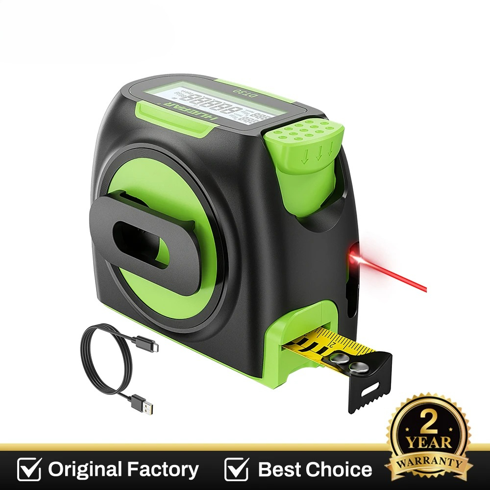 Laser Distance Meter 2 In 1 Tape - Digital 60M 197ft Laser Measuring 2-in-1