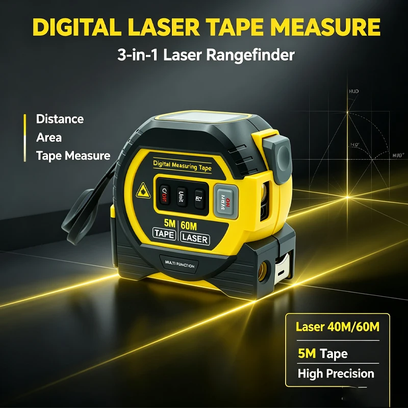 2026 New Laser Tape Measure 3  - Digital Tape Measure 5M Laser 评论和价格