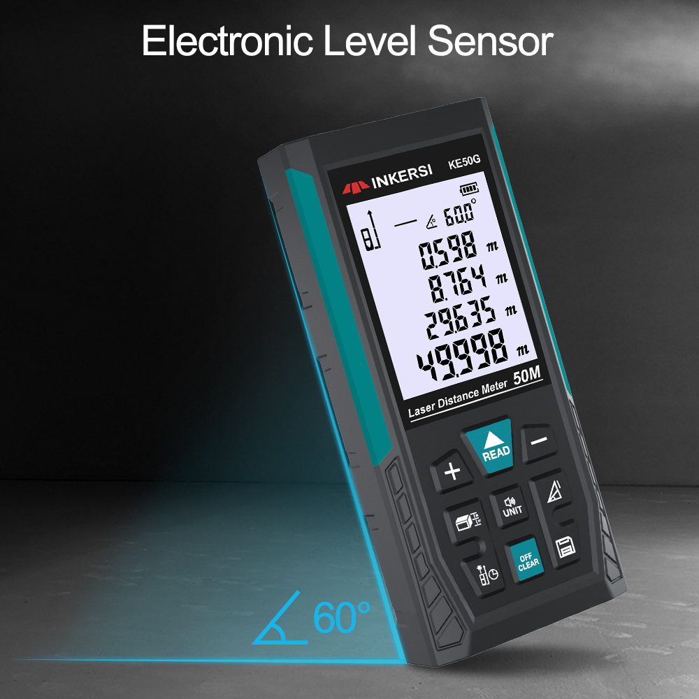 Laser Rangefinder 50M Digital  - Laser Distance Meter With Bubble Level 评论和价格