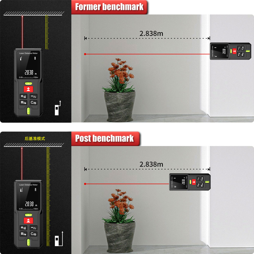 BOAYAL Laser Distance Meter wi - Laser Distance Meter With Bubble Level 评论和价格