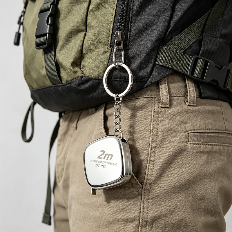 New 5pcs 2m Stainless Steel Ta - Mini Laser Measure Keychain 评论和价格