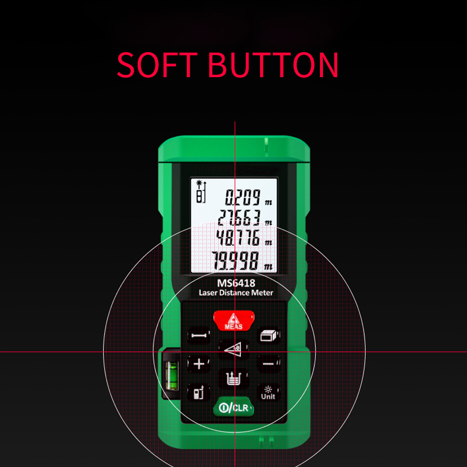 High Quality MS6418 Laser Dist - Laser Distance Meter With Bubble Level 评论和价格