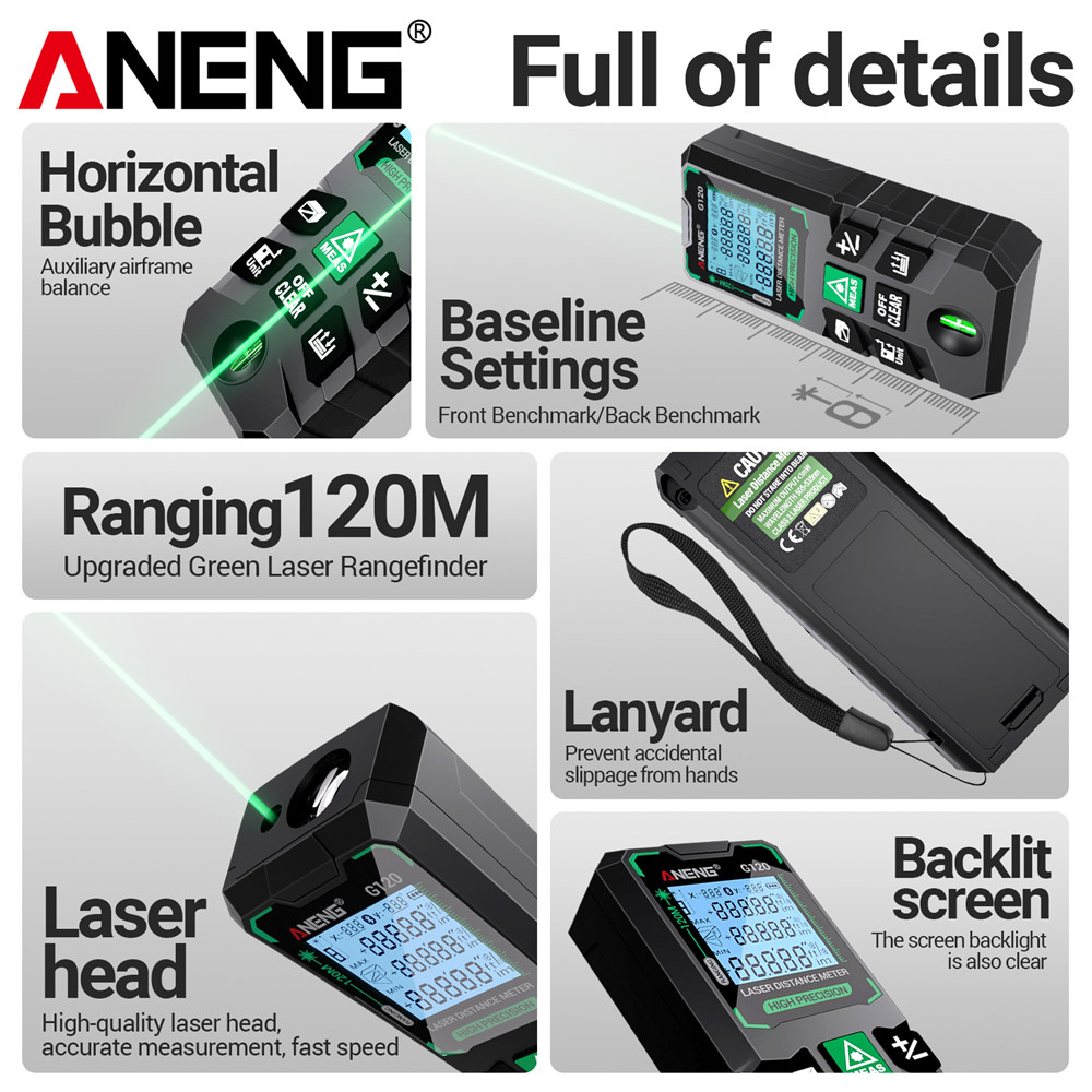 Laser Distance Meter 120M Digi - Laser Distance Meter 100M 评论和价格