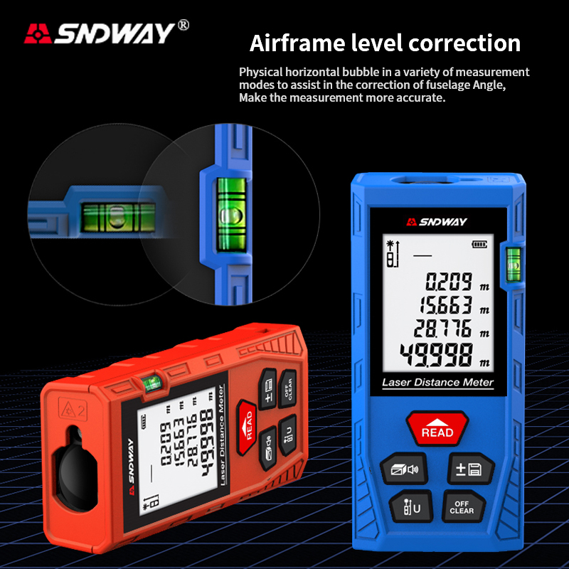 SNDWAY H-DS50 50m Digital Lase - Laser Measure Area Volume Calculator 评论和价格