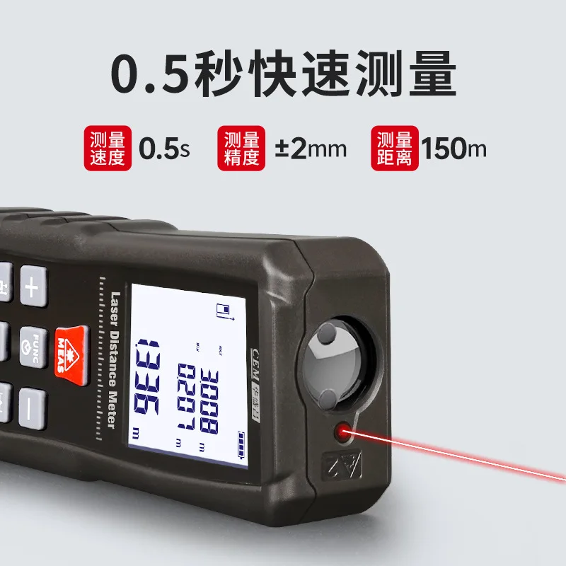 Premium CEM Laser Rangefinder  - Laser Distance Meter With Bubble Level 评论和价格