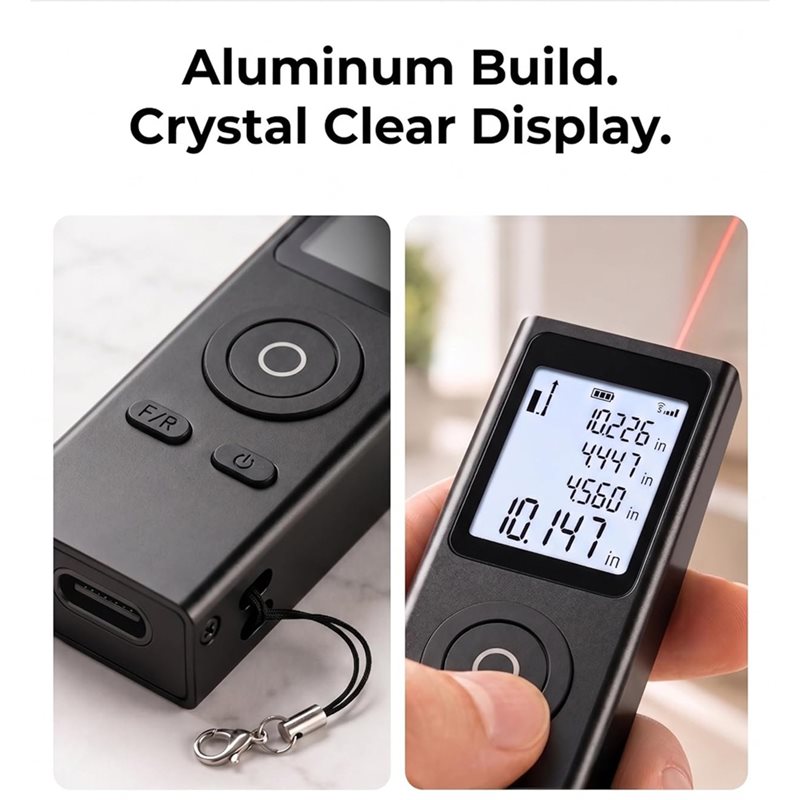 ABLG Mini Pocket Size Laser Me - Mini Laser Measure Keychain 评论和价格