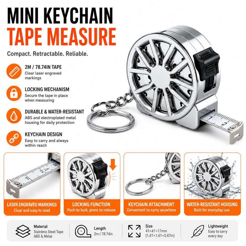 2M Keychain Tape Measure Elect - Mini Laser Measure Keychain 评论和价格