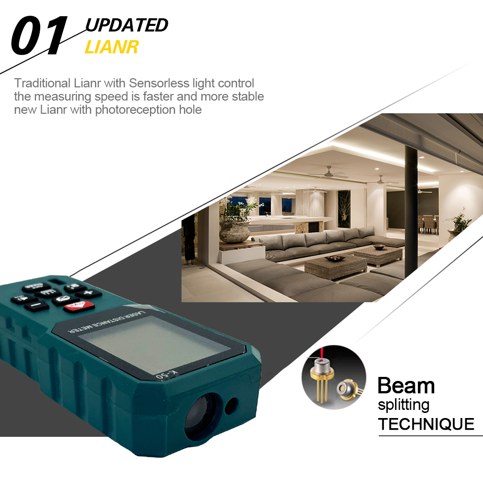 Heipoe high precision Laser di - Laser Distance Meter With Bubble Level 评论和价格
