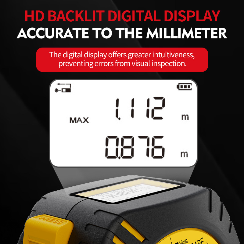 Nohawk Laser Tape Measure High - Laser Distance Meter 2 In 1 Tape 评论和价格