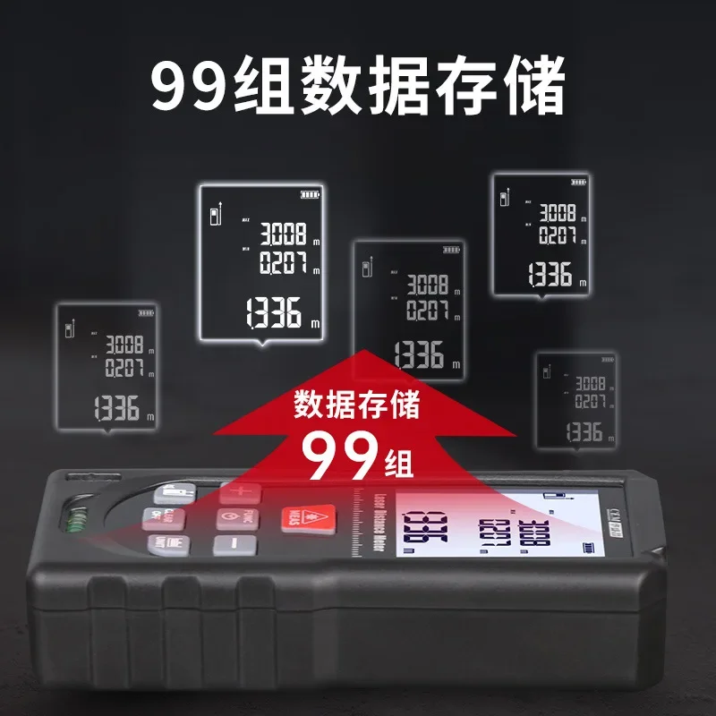 True RMS  Laser Rangefinder 12 - Laser Distance Meter With Bubble Level 评论和价格