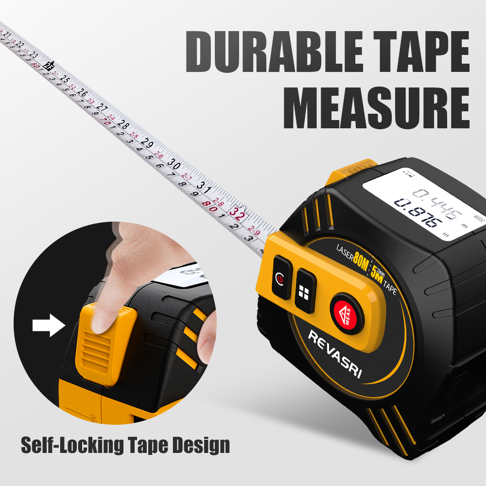REVASRI Laser Tape Measure 2 I - Laser Distance Meter 2 In 1 Tape 评论和价格