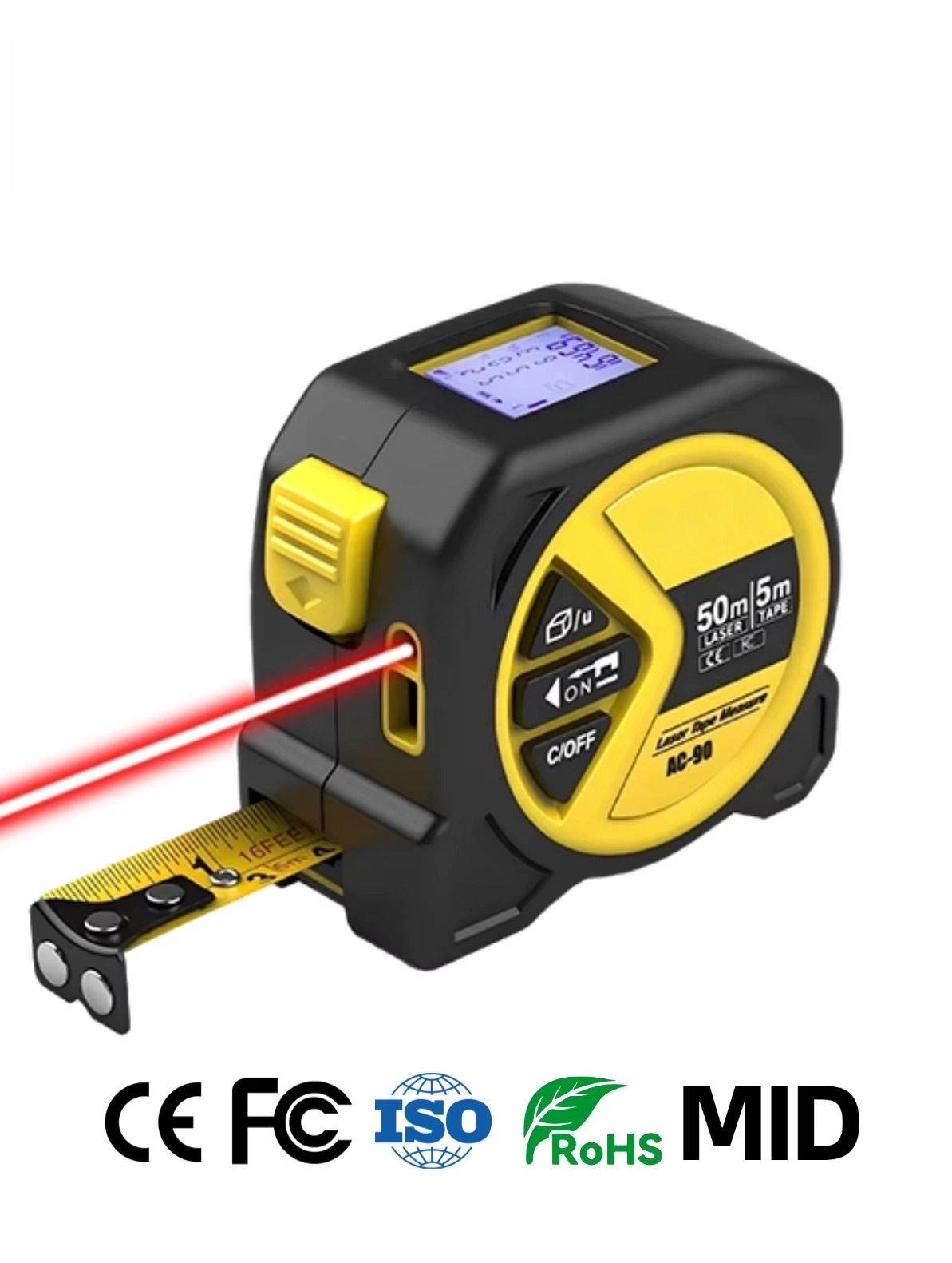 Wholesale 2-in-1 Laser Tape Me - Laser Distance Meter 2 In 1 Tape 评论和价格