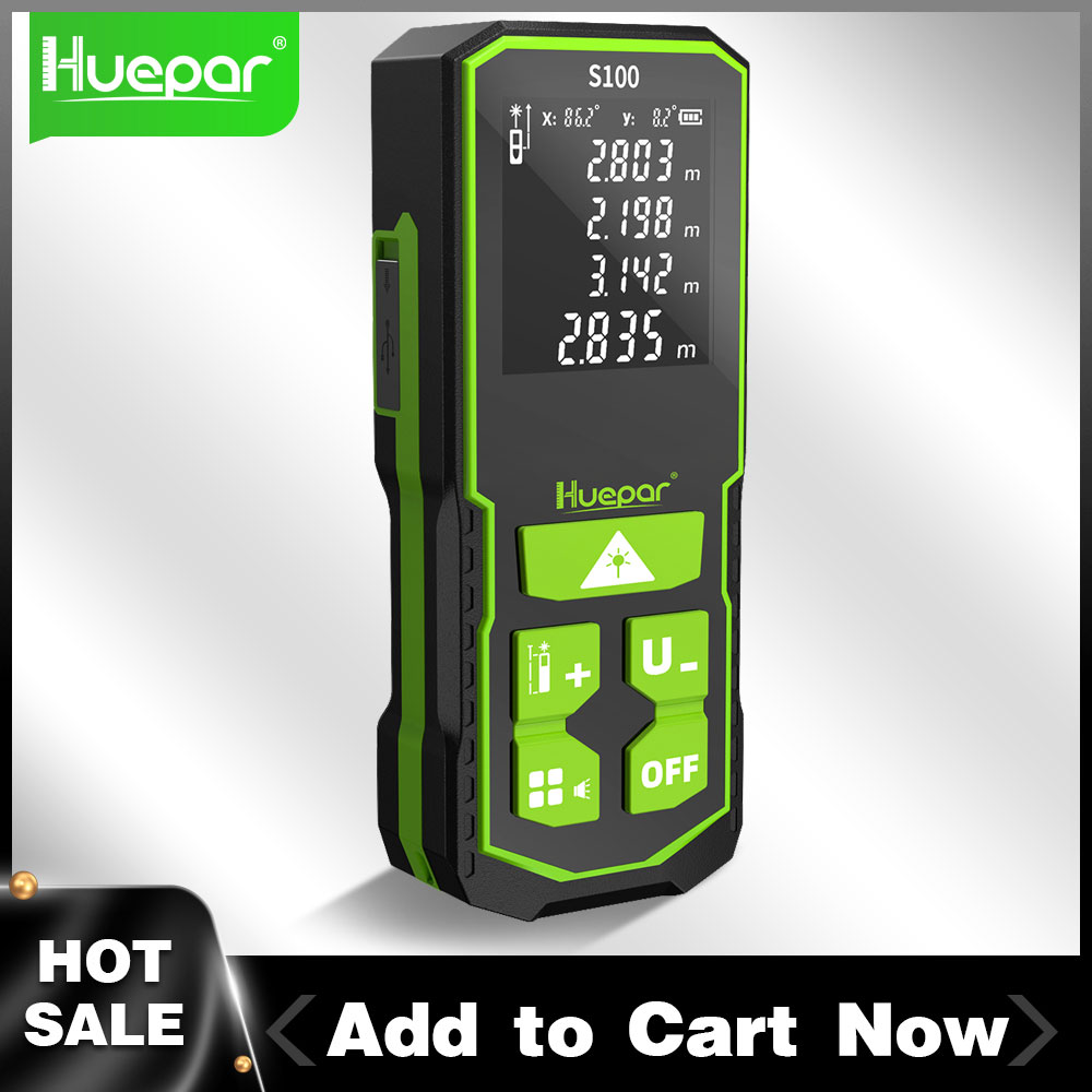 Huepar Laser Distance Digital  - Laser Distance Meter 100M 评论和价格