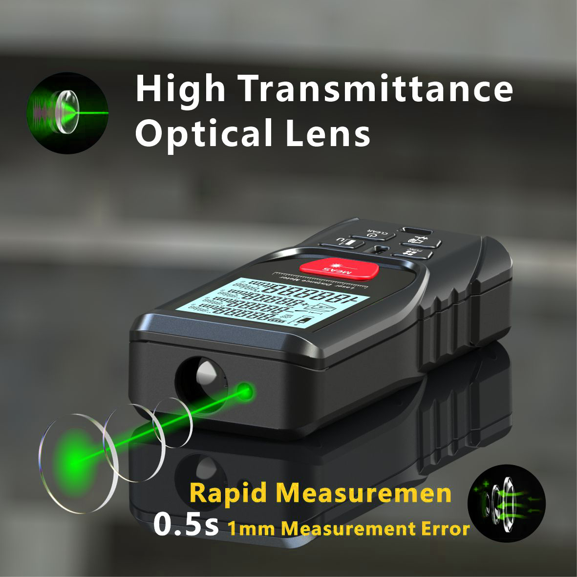 Laser Meter Green Laser Beam D - Laser Distance Meter With Bubble Level 评论和价格