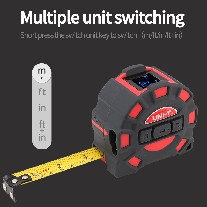 UNI-T LM50T LM60T Laser Rangef - Laser Distance Meter 2 In 1 Tape 评论和价格